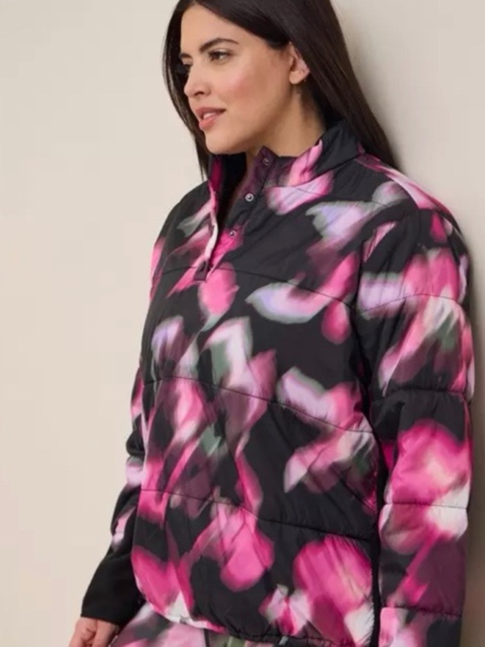 Torrid Happy Camper Fleece‎ Floral Puffer Jacket